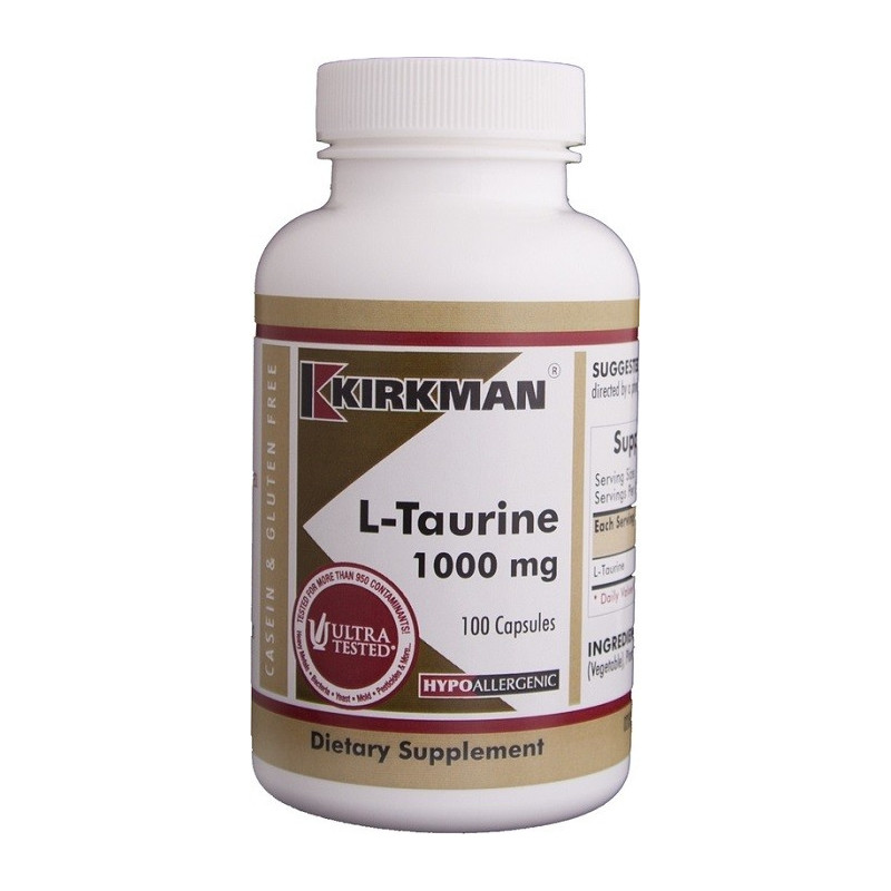 L-Taurine 1000mg (Hypoallergenic) 100 kaps. Kirkman