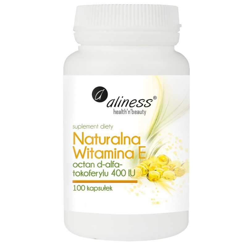 Naturalna witamina E (100 kapsułek) Aliness