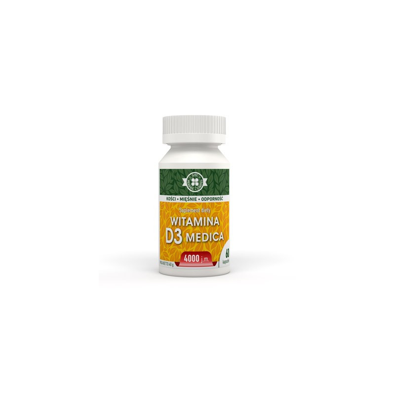 Witamina D3 Medica 4000 j.m 60 kaps. A-Z MEDICA