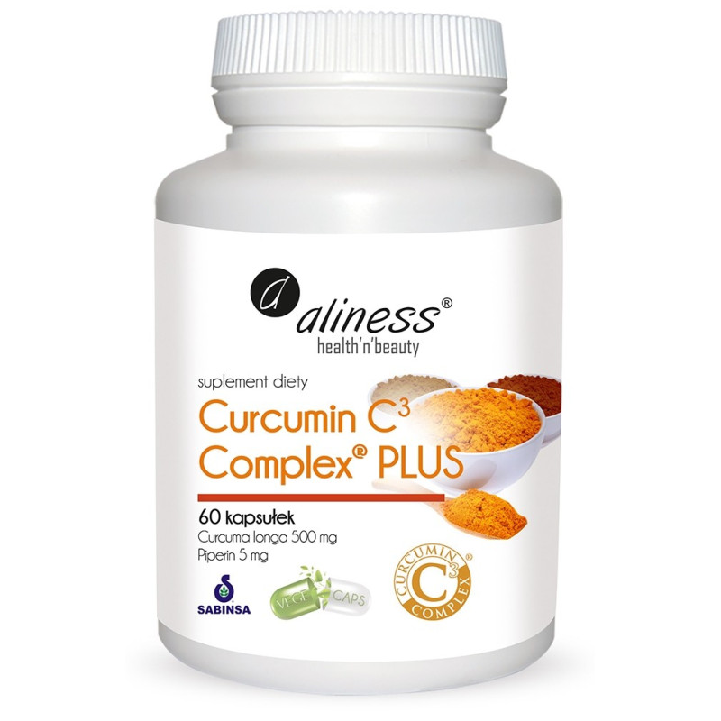 Curcumin C3 complex® PLUS Curcuma longa 500mg Piperin 5mg (60 kapsułek) (10.2020)