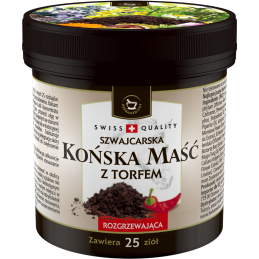 Szwajcarska KOŃSKA MAŚĆ rozgrzewająca z torfem (225 ml) Herbamedicus (08.2020)