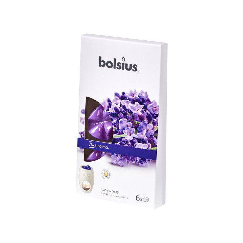 Płatki zapachowe z wosku LAVENDER (lawenda) True Scents (6 sztuk)