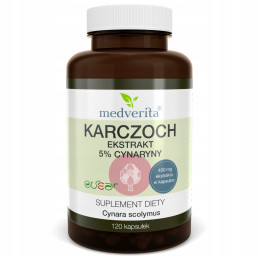 KARCZOCH ekstrakt 5% z cynaryny (120 kapsułek) Medverita (09.2024)