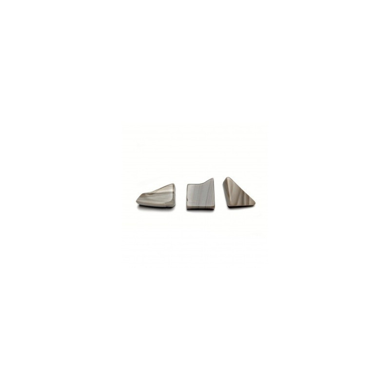 Krzemień pasiasty kamień bębnowany  3 x 2 cm - zestaw 2 szt