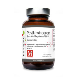 Mega Natural Ekstrakt z pestek winogron 60 kaps. KENAY AG