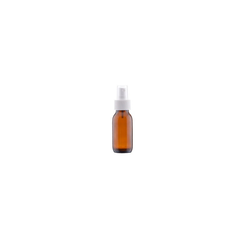 Buteleczka szklana brązowa z atomizerem 60 ml